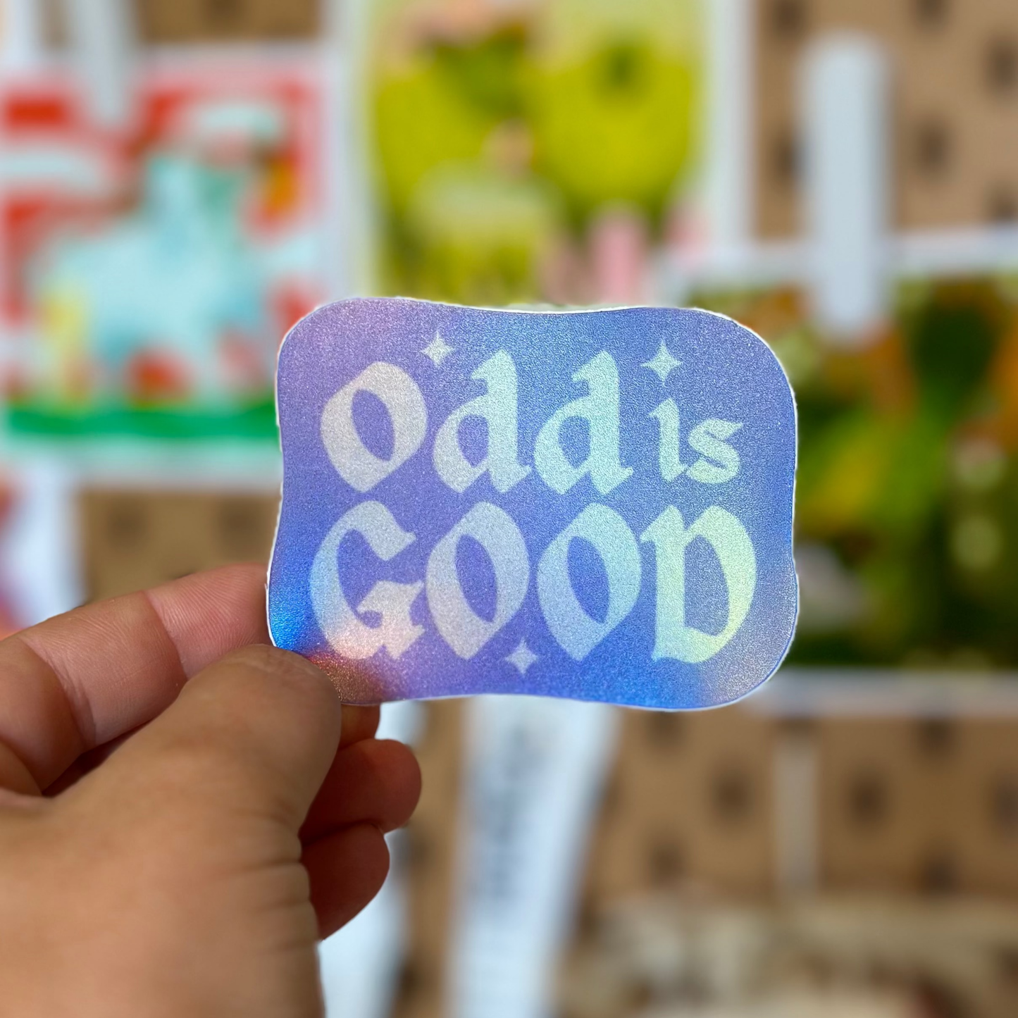 Odd Hare Goods - Odd is Good Holographic Sticker