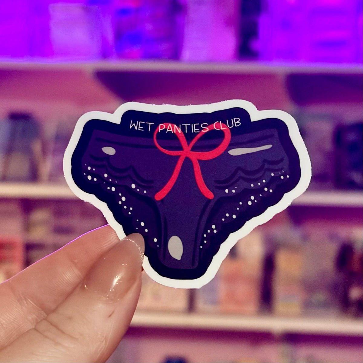 Awfullynerdy.co - Wet Panties Club Smut Matte Vinyl Sticker – Durable Waterproof Bookish Decal