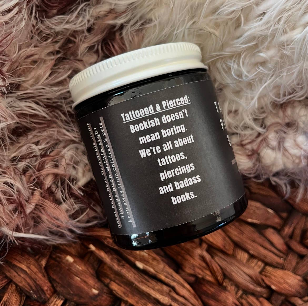 Tattooed, Pierced & Bookish | Bookish Candle | Soy Wax 4oz