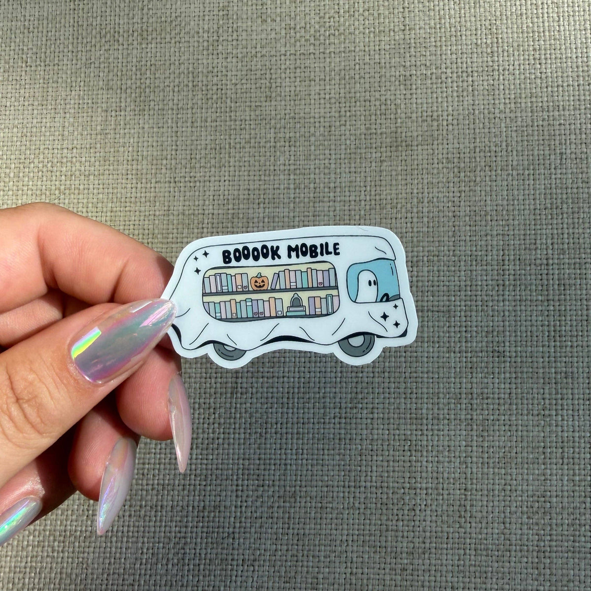 Mad Poppy - Ghost Book Mobile Vinyl Sticker