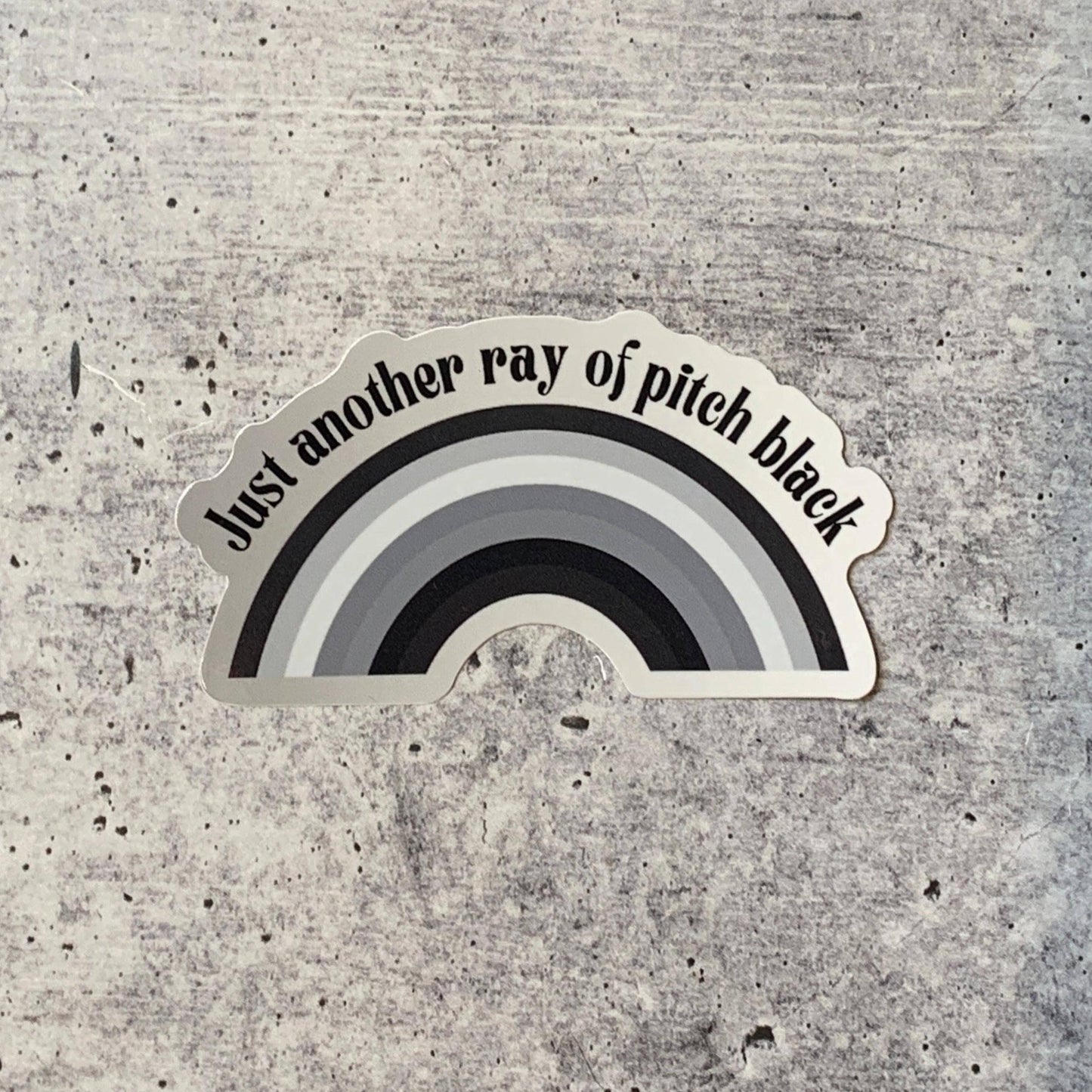 GetBullish - Just Another Ray Of Pitch Black Rainbow Vinyl Sticker