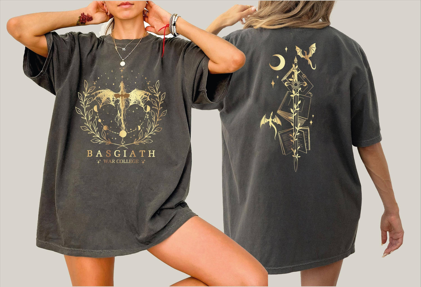 Fourth Wing Dragon Rider 2-Sided T-shirt