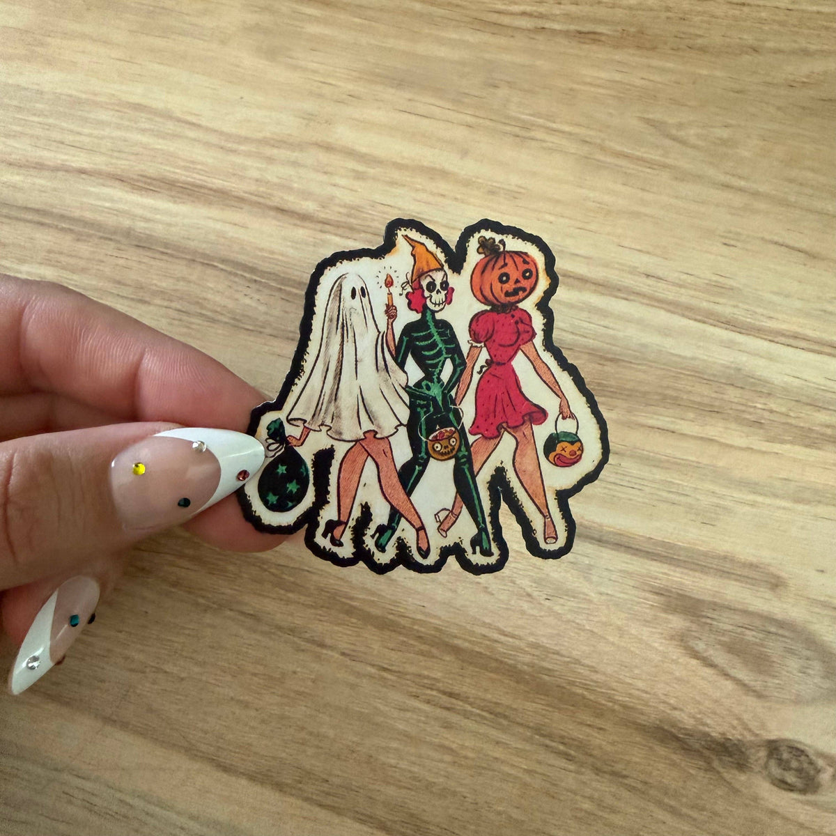 Mad Poppy - Sexy Halloween Costume Trio Vinyl Sticker