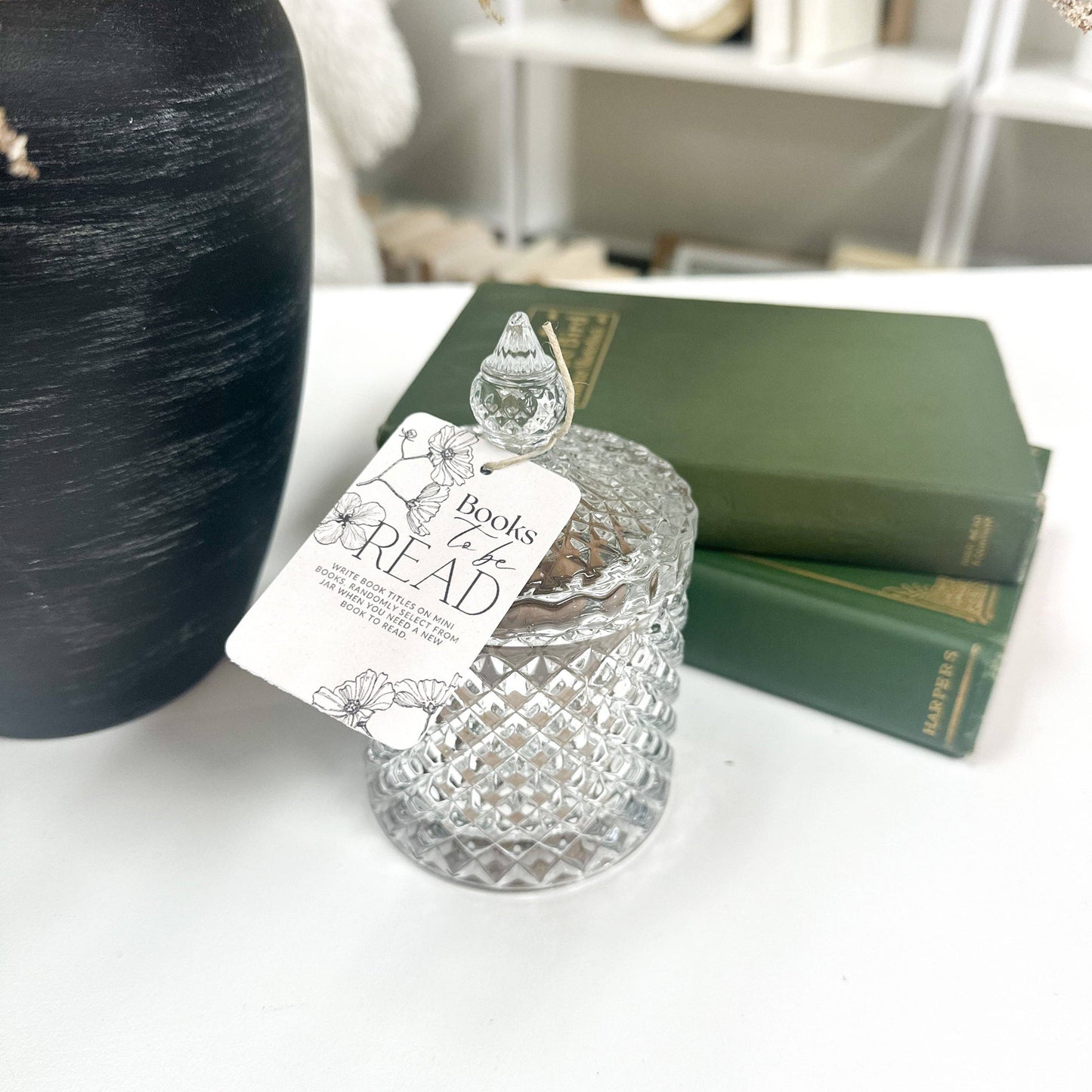 A House of Books - Books To Be Read Jar, Book Related Gift
