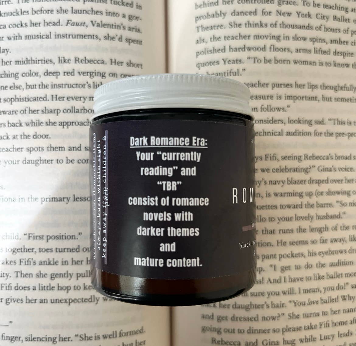 Dark Romance Era - Bookish Candle | Book Themed Candle