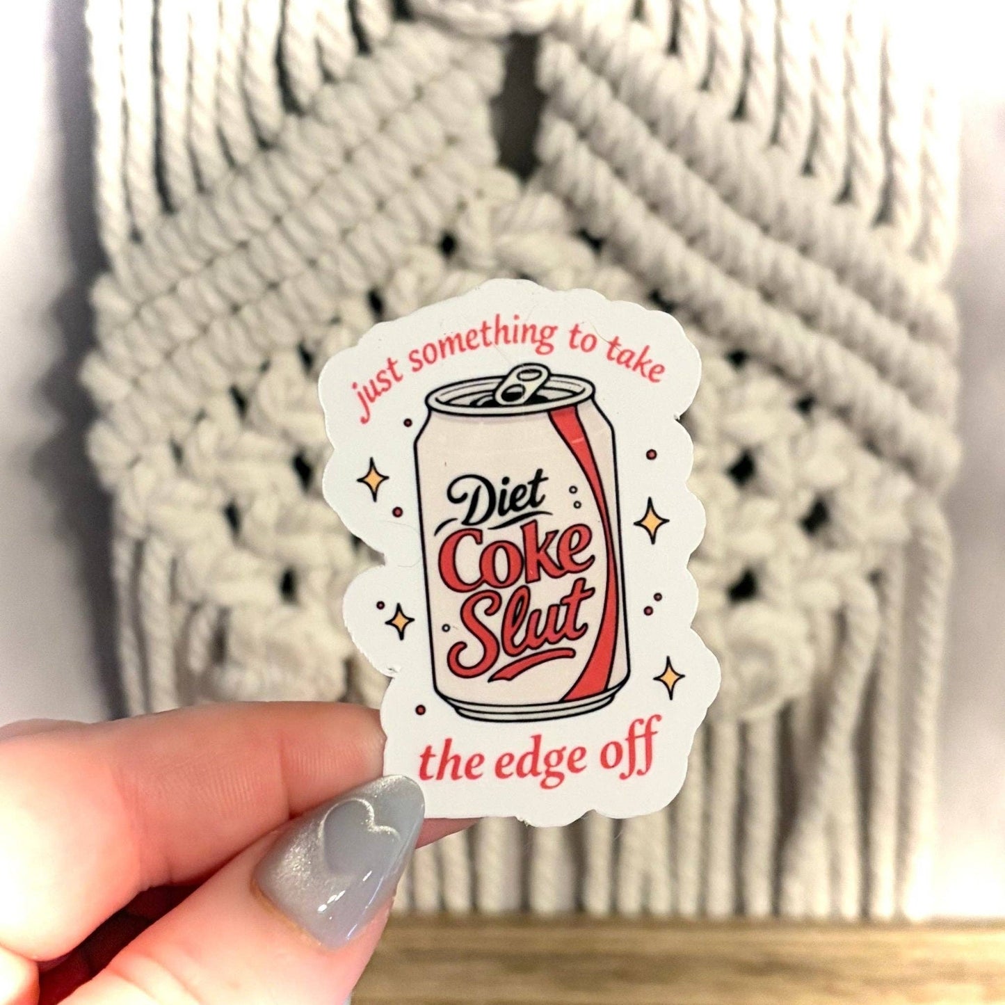 Awfullynerdy.co - Just Something to take the Edge Off Diet Coke Sticker
