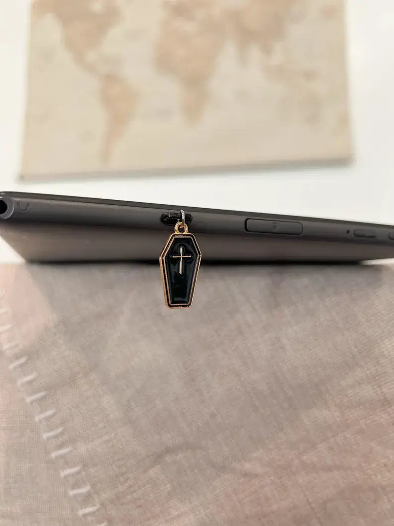Little Turkey Shoppe - Black Coffin Kindle Charm