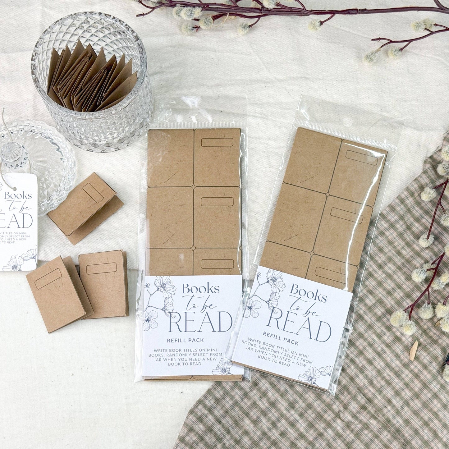 A House of Books - To Be Read Jar Cardstock Book Refills
