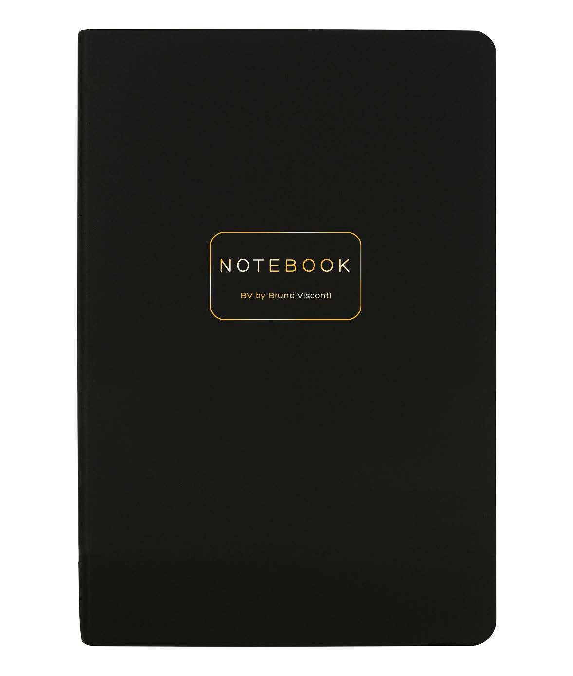 BV by Bruno Visconti - Vegan Leather A5 Notebook - Black