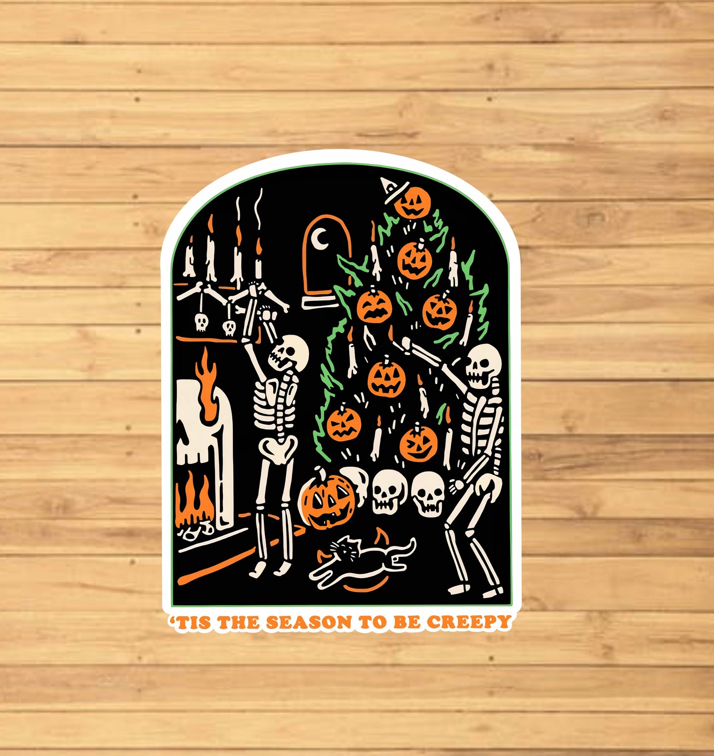 EnchantingSunshine - Tis The Season To Be Creepy Halloween Sticker