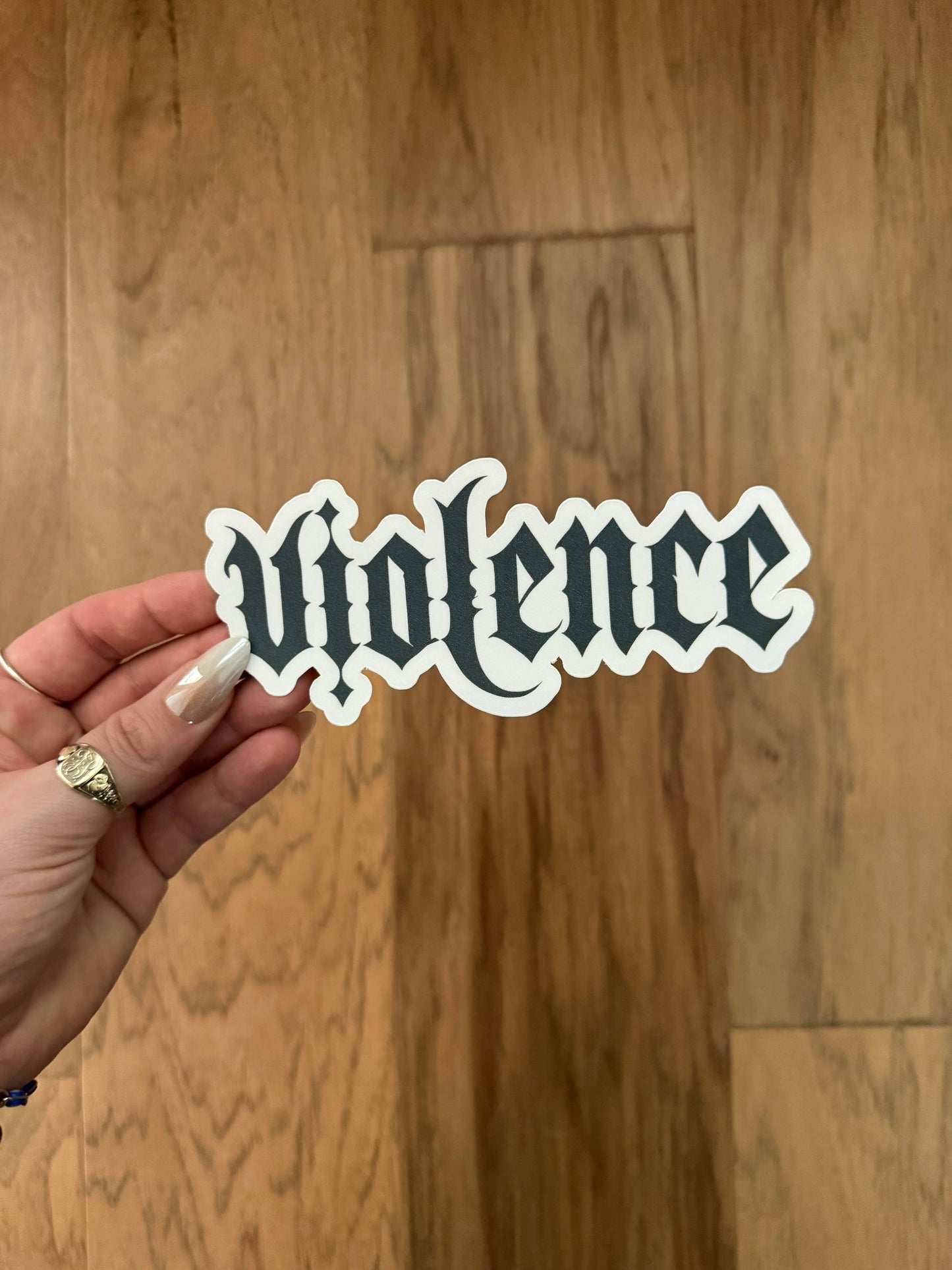 Violence Bookmark | Handmade Gothic Die Cut Bookmark | Dragon Fantasy Reader Gift