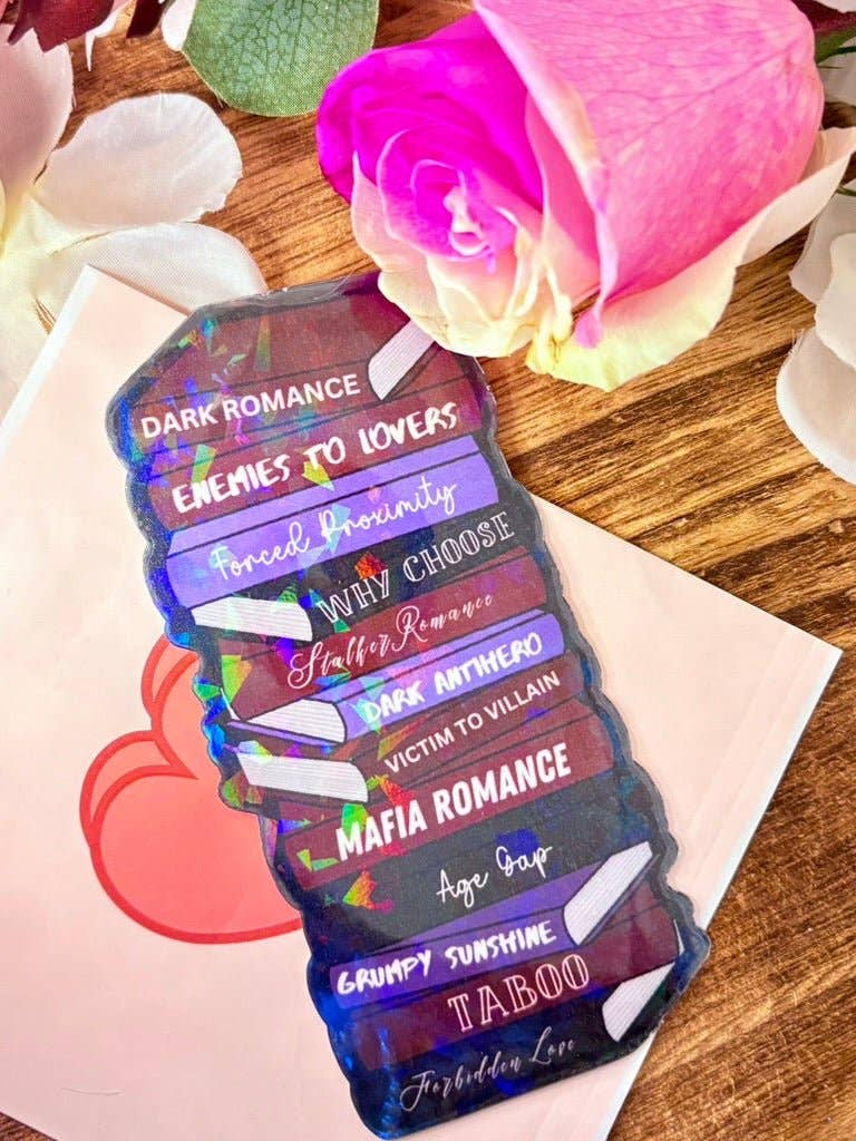 Awfullynerdy.co - Dark Romance Tropes Spicy Cardstock Bookmark