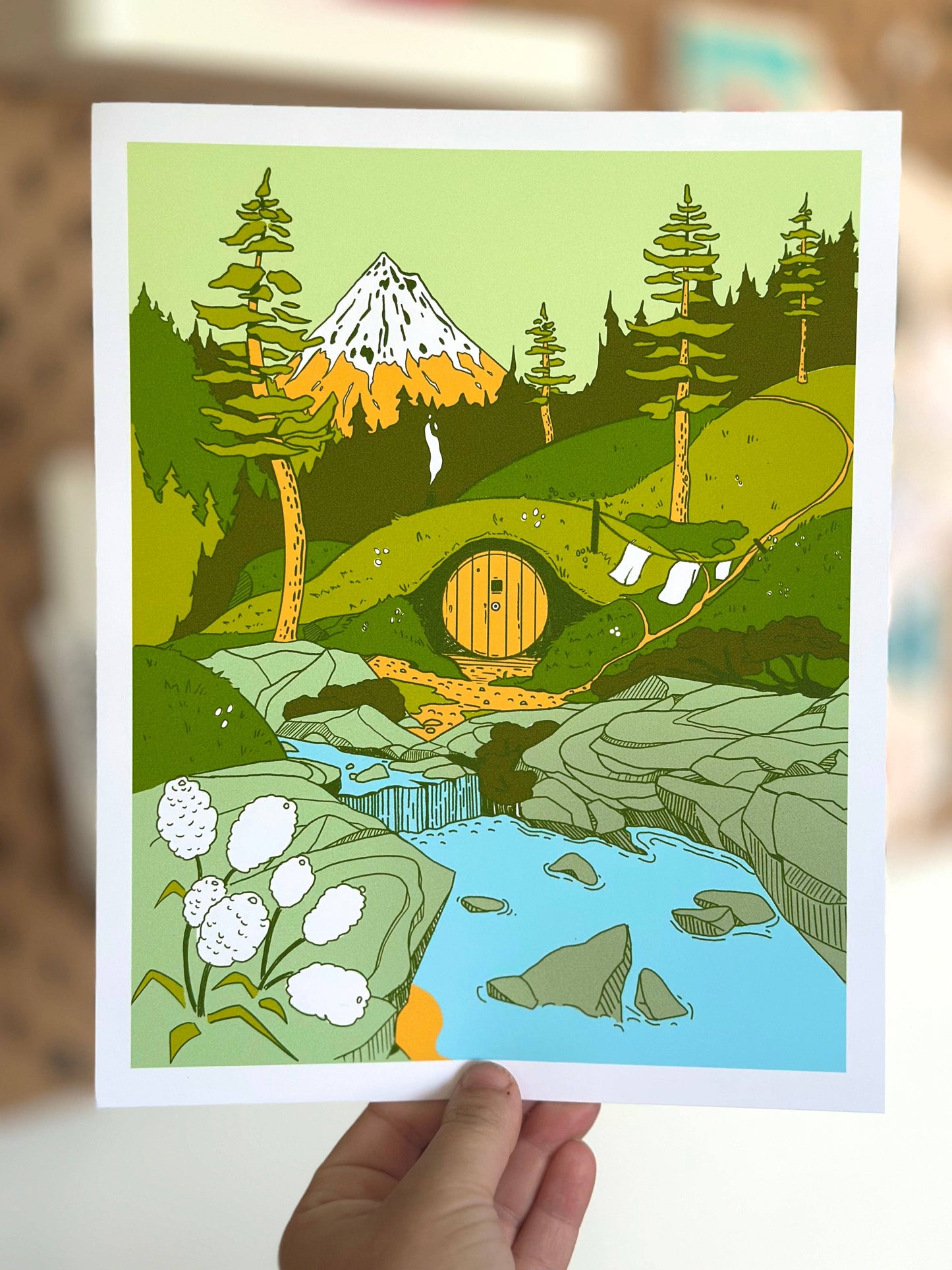 Odd Hare Goods - Mountain Hobbit Home Print