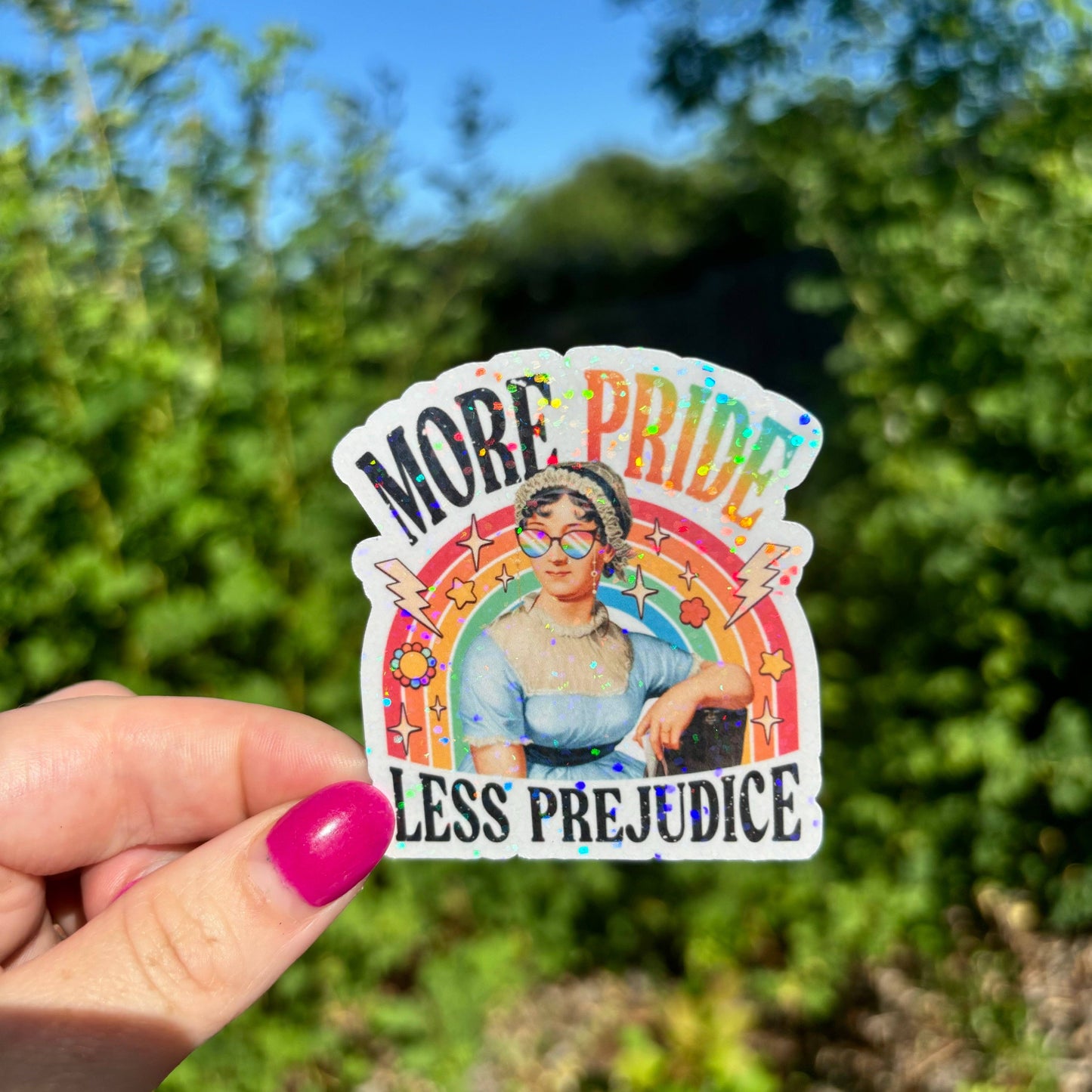 Awfullynerdy.co - More Pride Less Prejudice Sticker