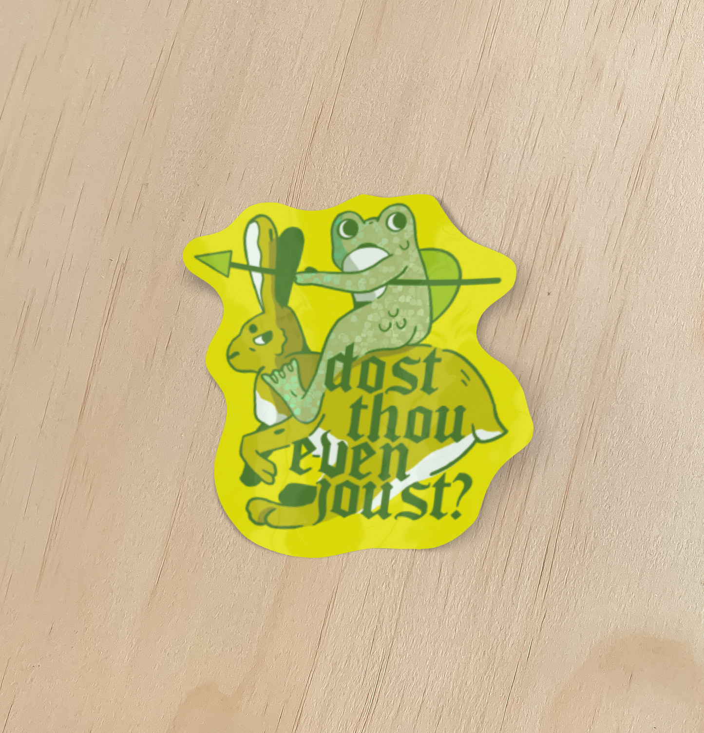 Odd Hare Goods - Dost Thou Even Joust Holographic Sticker