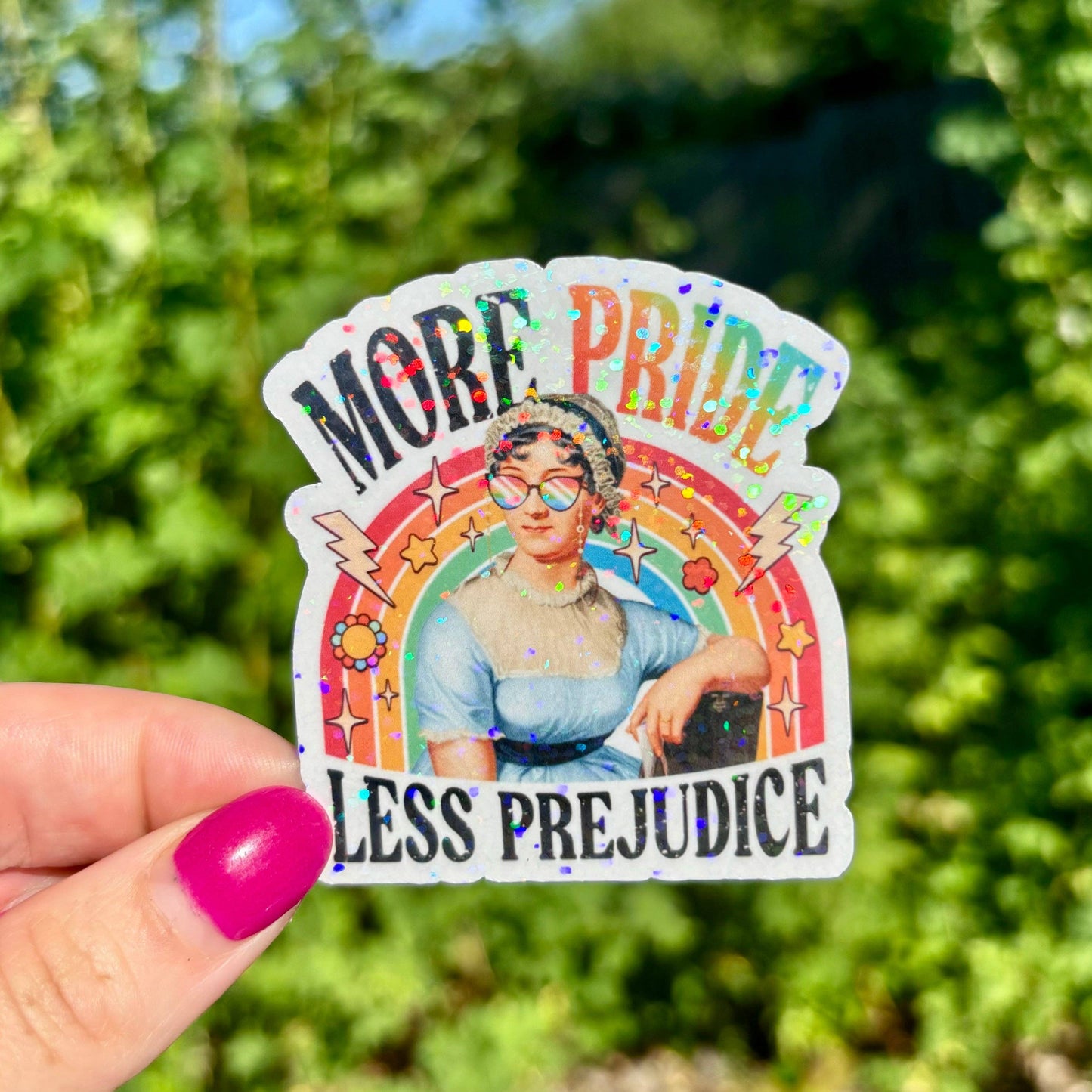 Awfullynerdy.co - More Pride Less Prejudice Sticker