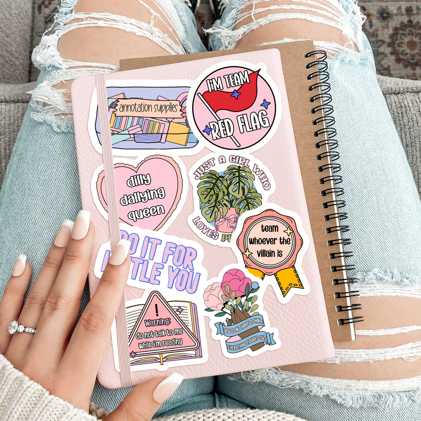 Stickers X Ashley Bexar - Book Bookish Books Pill Funny Waterproof Vinyl Sticker