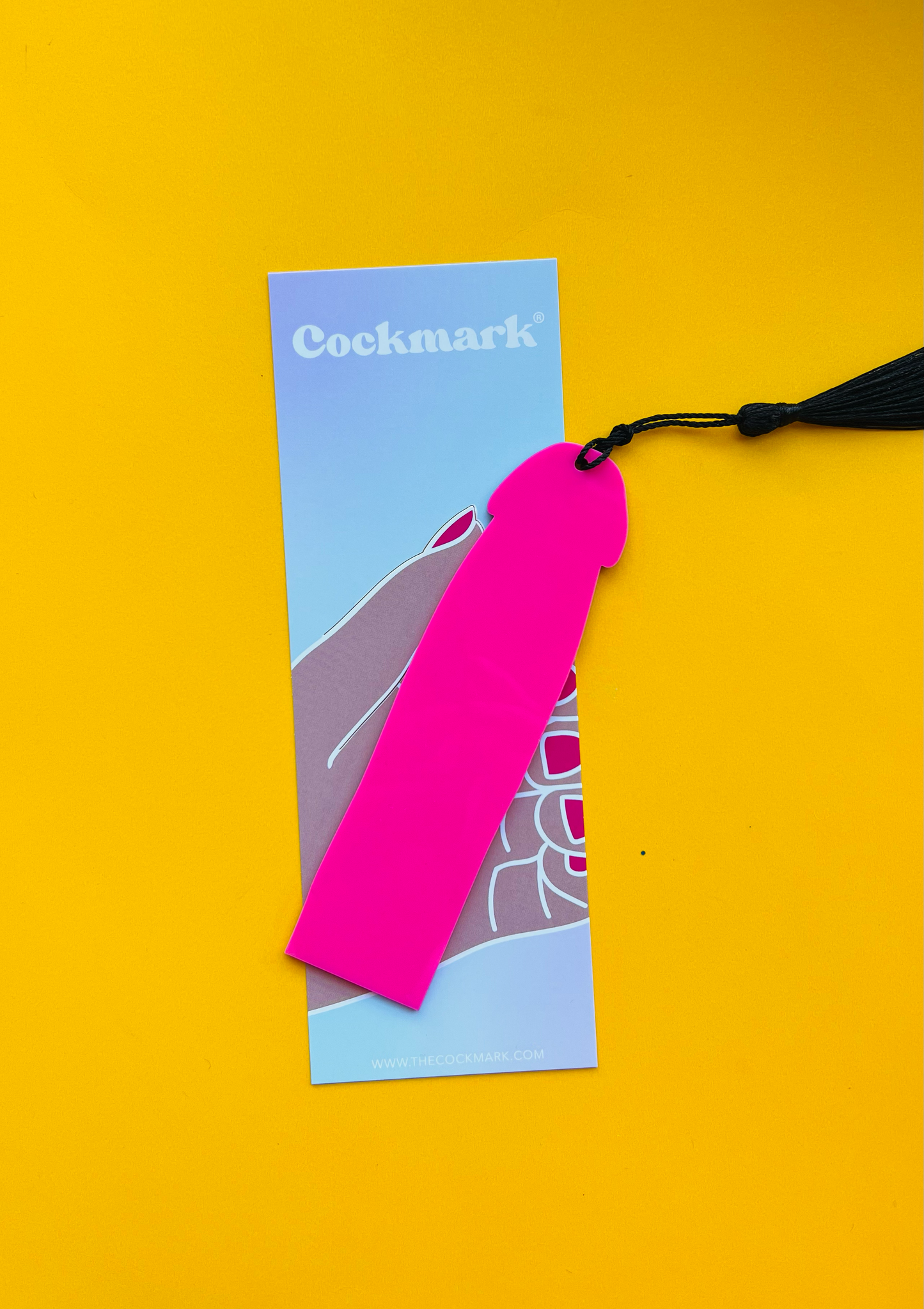 Blackbird Cockmark Bookmark: Orange