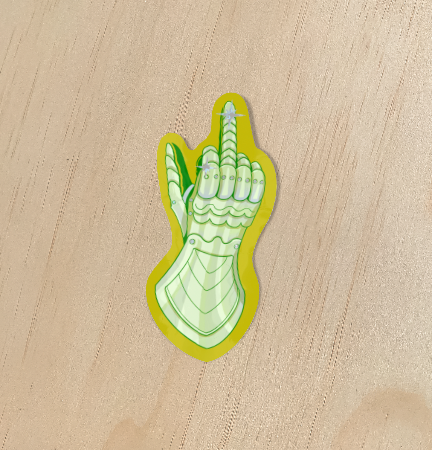 Odd Hare Goods - Rude Gauntlet Holographic Sticker