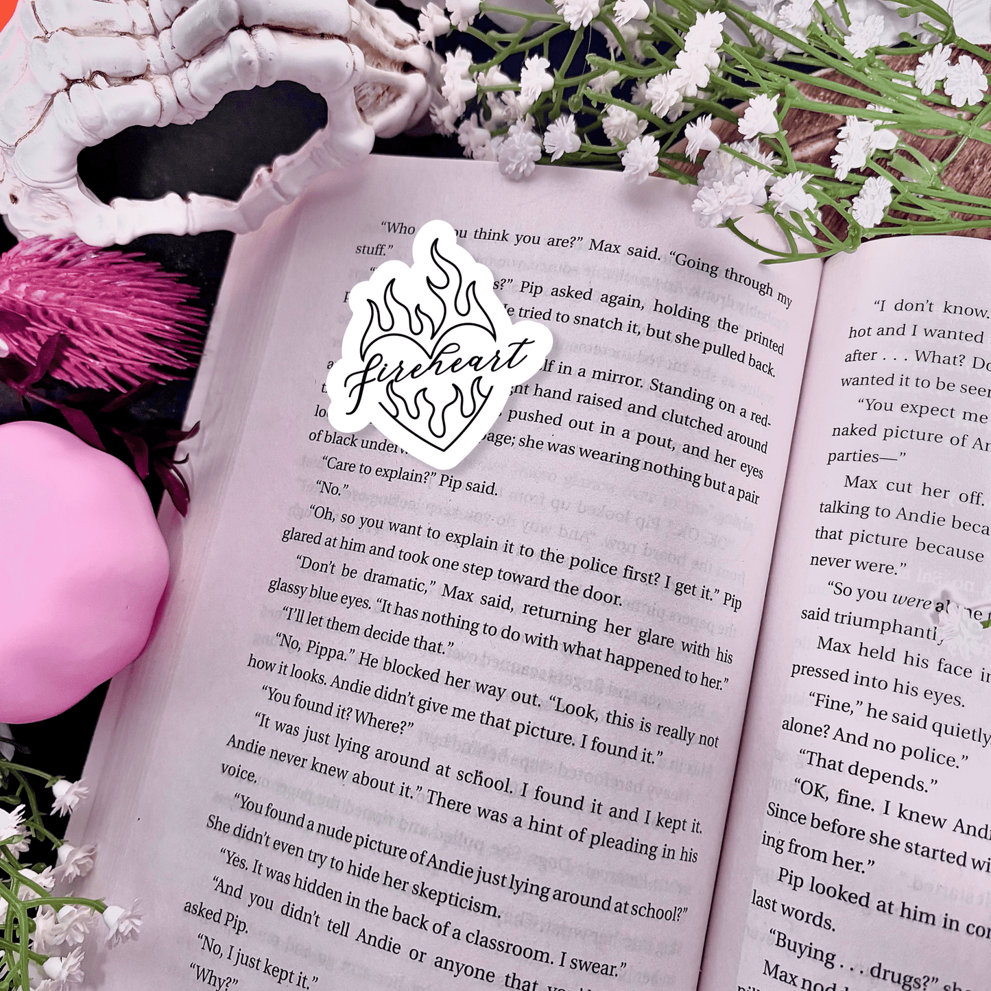 Awfullynerdy.co - Fireheart Heart Sticker