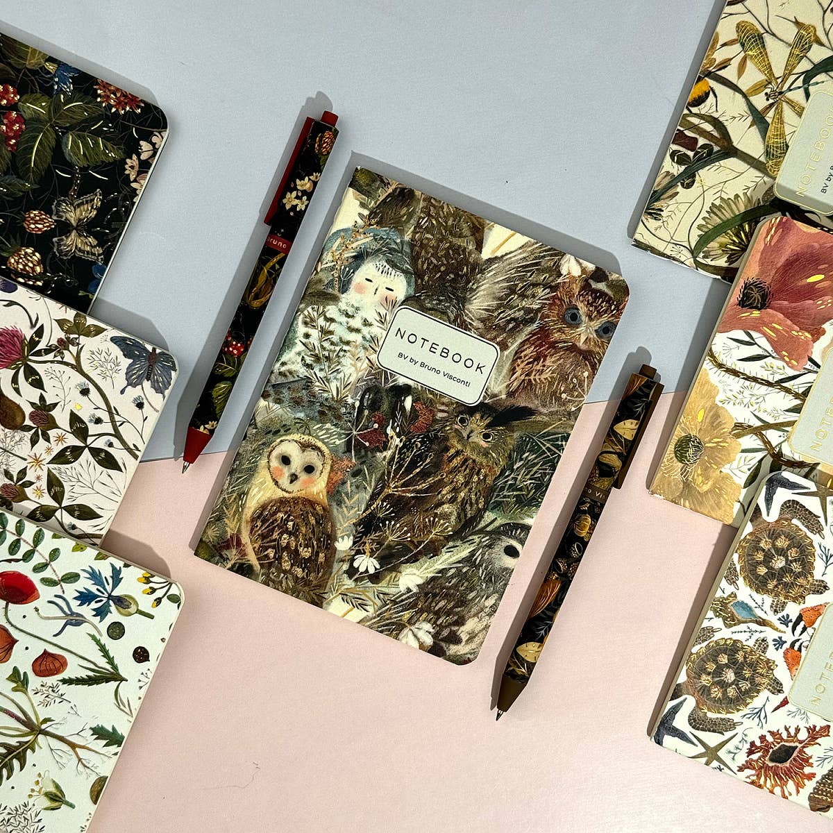 BV by Bruno Visconti - A6 Passport Notebook -Notebook Owls
