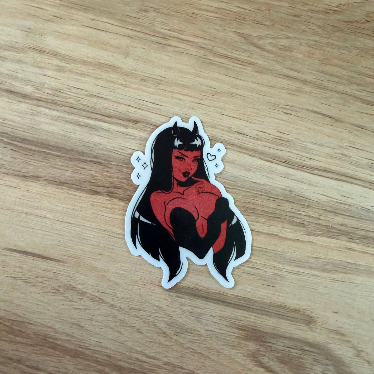 Mad Poppy - Red She Devil Waterproof Vinyl Sticker