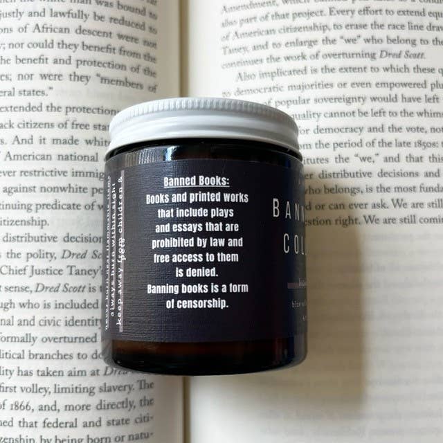 Banned Book Collector | Bookish Candle | Soy Wax: 4 oz
