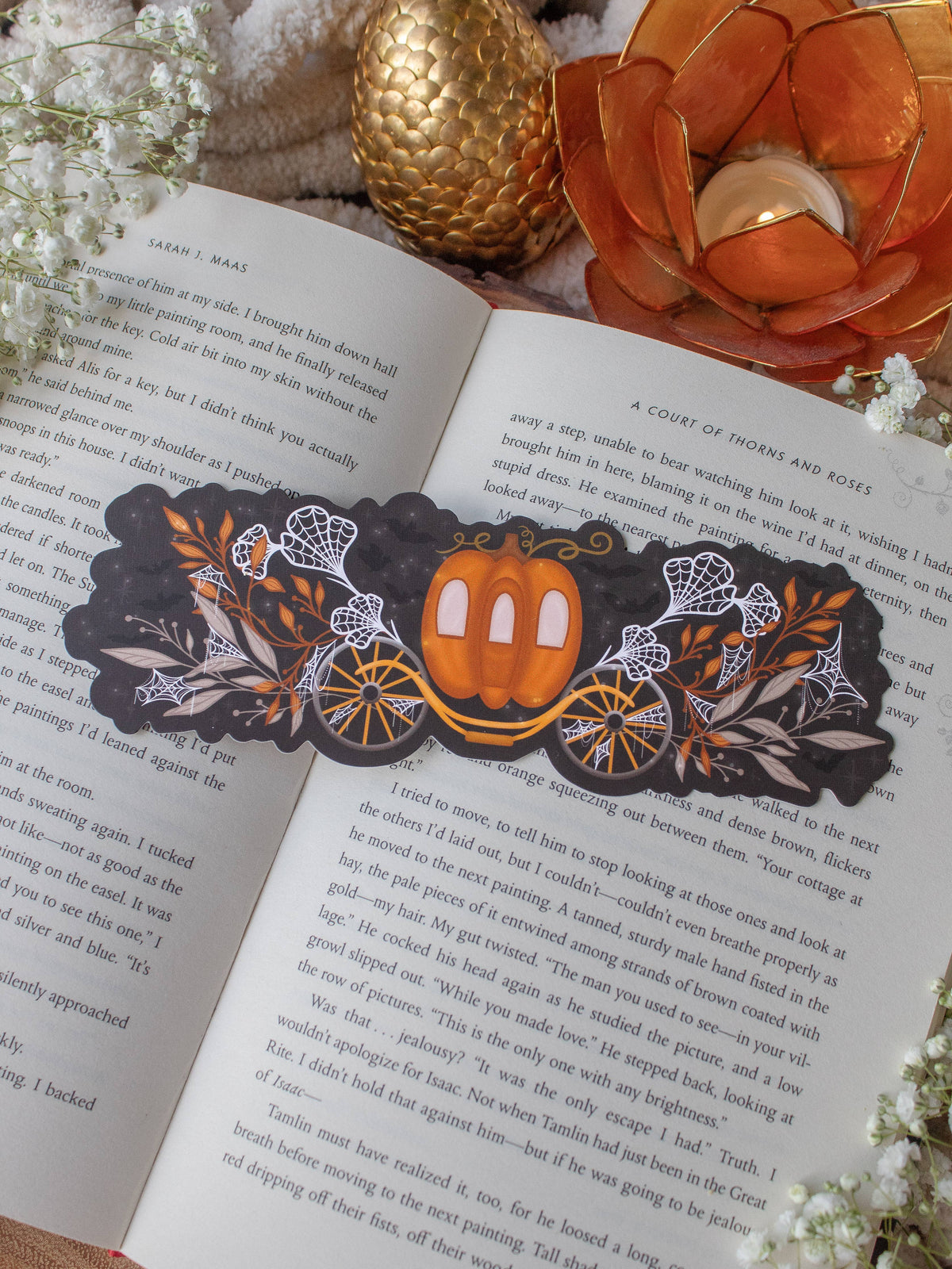 Meaggie Moos - Haunted Carriage Ride Halloween Die-Cut Bookmark