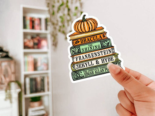 Awfullynerdy.co - Spooky Books Halloween Sticker