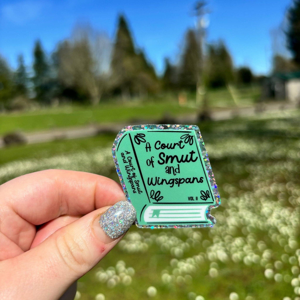Awfullynerdy.co - A Court of Smut and Wingspan Glitter Sticker