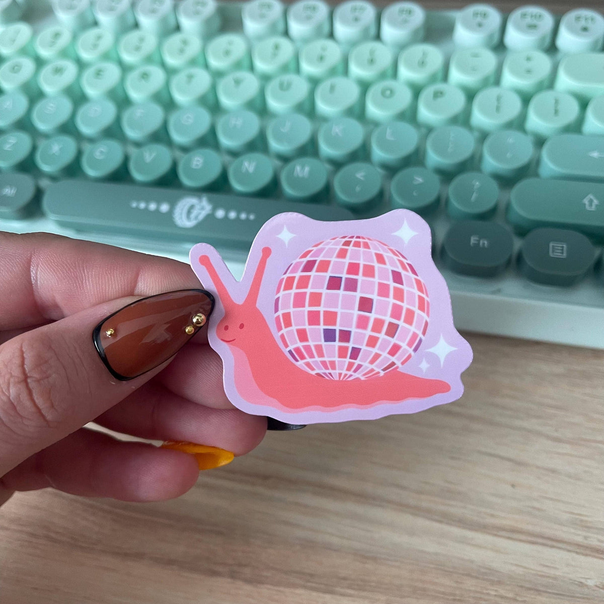 Mad Poppy - Disco Snail Vinyl Sticker