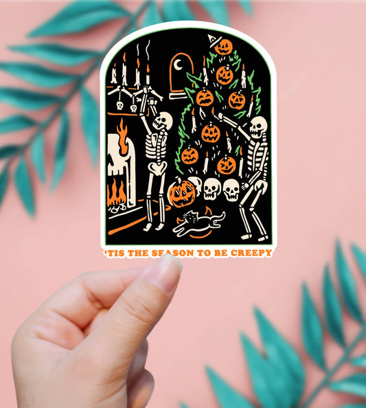 EnchantingSunshine - Tis The Season To Be Creepy Halloween Sticker