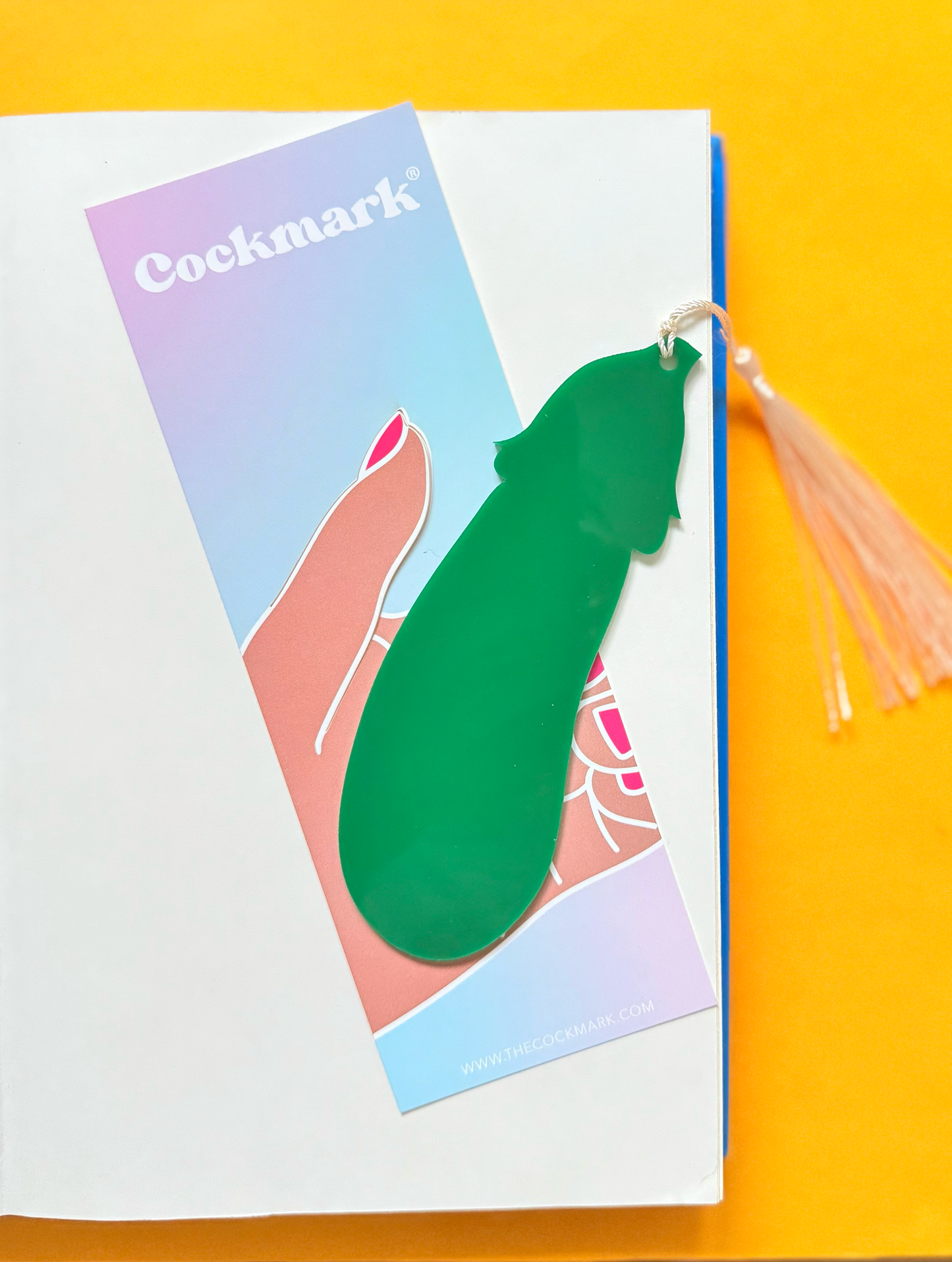 Cockmark - Eggplant Cockmark Bookmark