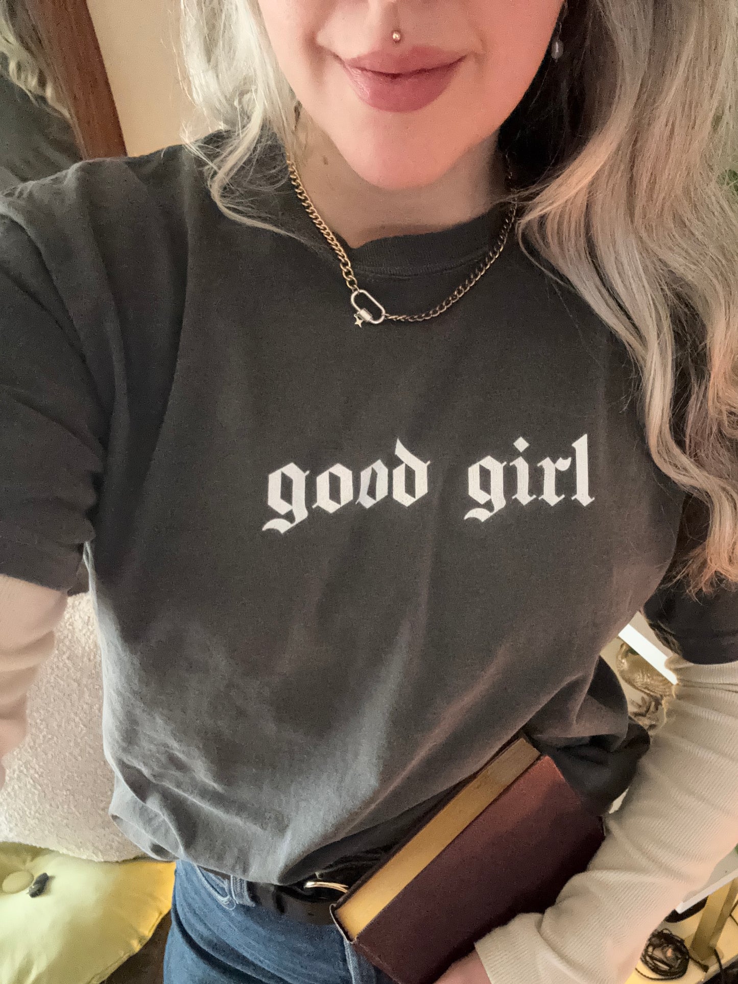 Good Girl - Book Lover Dark Romance Graphic Tee