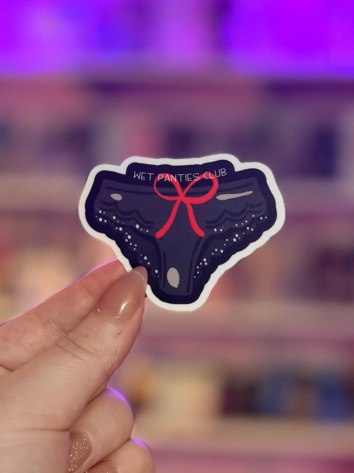 Awfullynerdy.co - Wet Panties Club Smut Matte Vinyl Sticker – Durable Waterproof Bookish Decal
