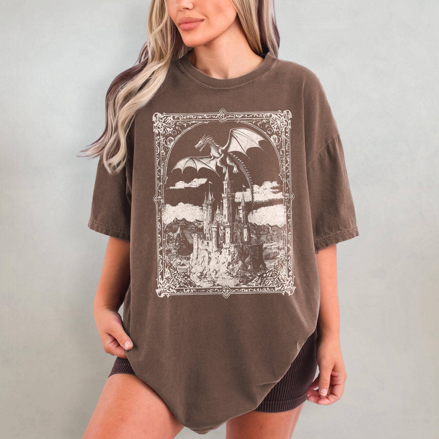 Dragon Lover Vintage Medieval T-Shirt Gift