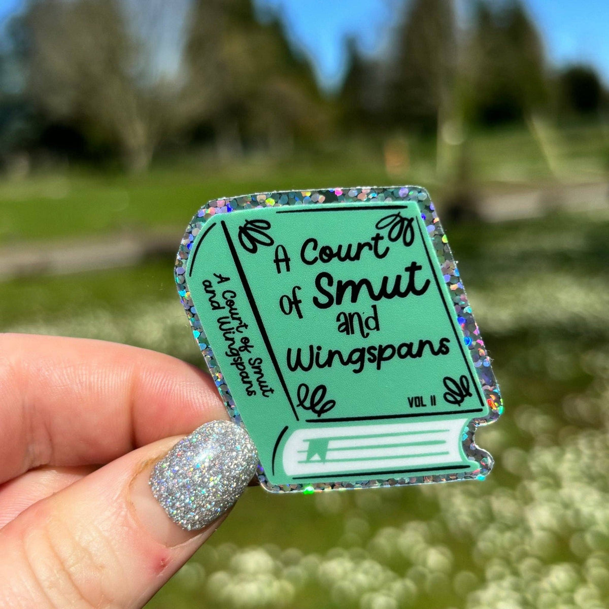 Awfullynerdy.co - A Court of Smut and Wingspan Glitter Sticker