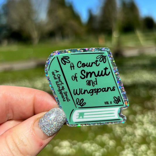 Awfullynerdy.co - A Court of Smut and Wingspan Glitter Sticker