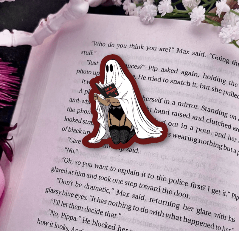 Awfullynerdy.co - Hot Ghouls Read Laminated Sticker