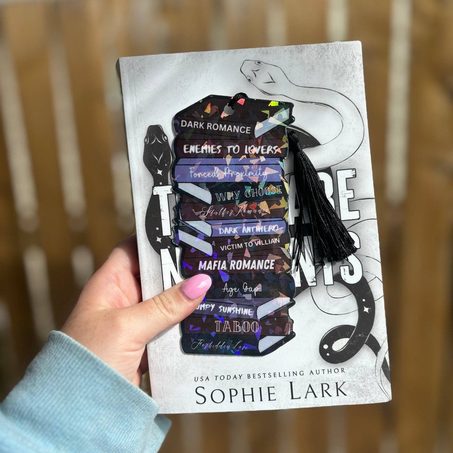 Awfullynerdy.co - Dark Romance Tropes Spicy Cardstock Bookmark