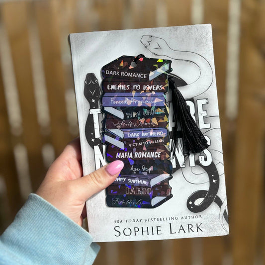 Awfullynerdy.co - Dark Romance Tropes Spicy Cardstock Bookmark