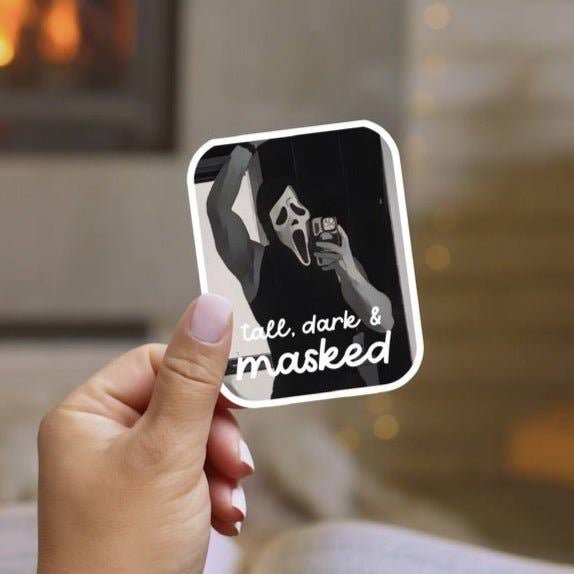Awfullynerdy.co - Tall Dark and Masked Smut Sticker