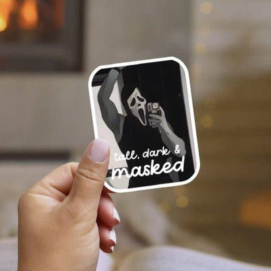 Awfullynerdy.co - Tall Dark and Masked Smut Sticker