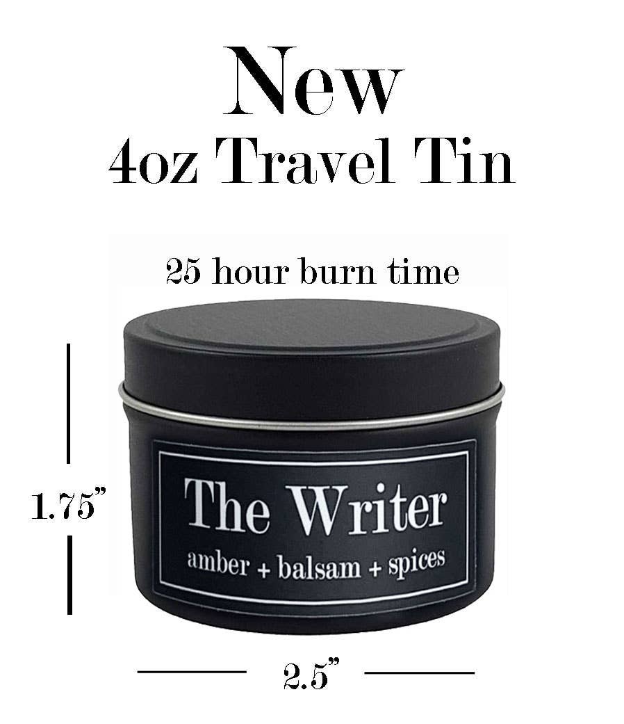 Fly Paper Products - The Writer 4oz Candle - Amber + Balsam + Spices