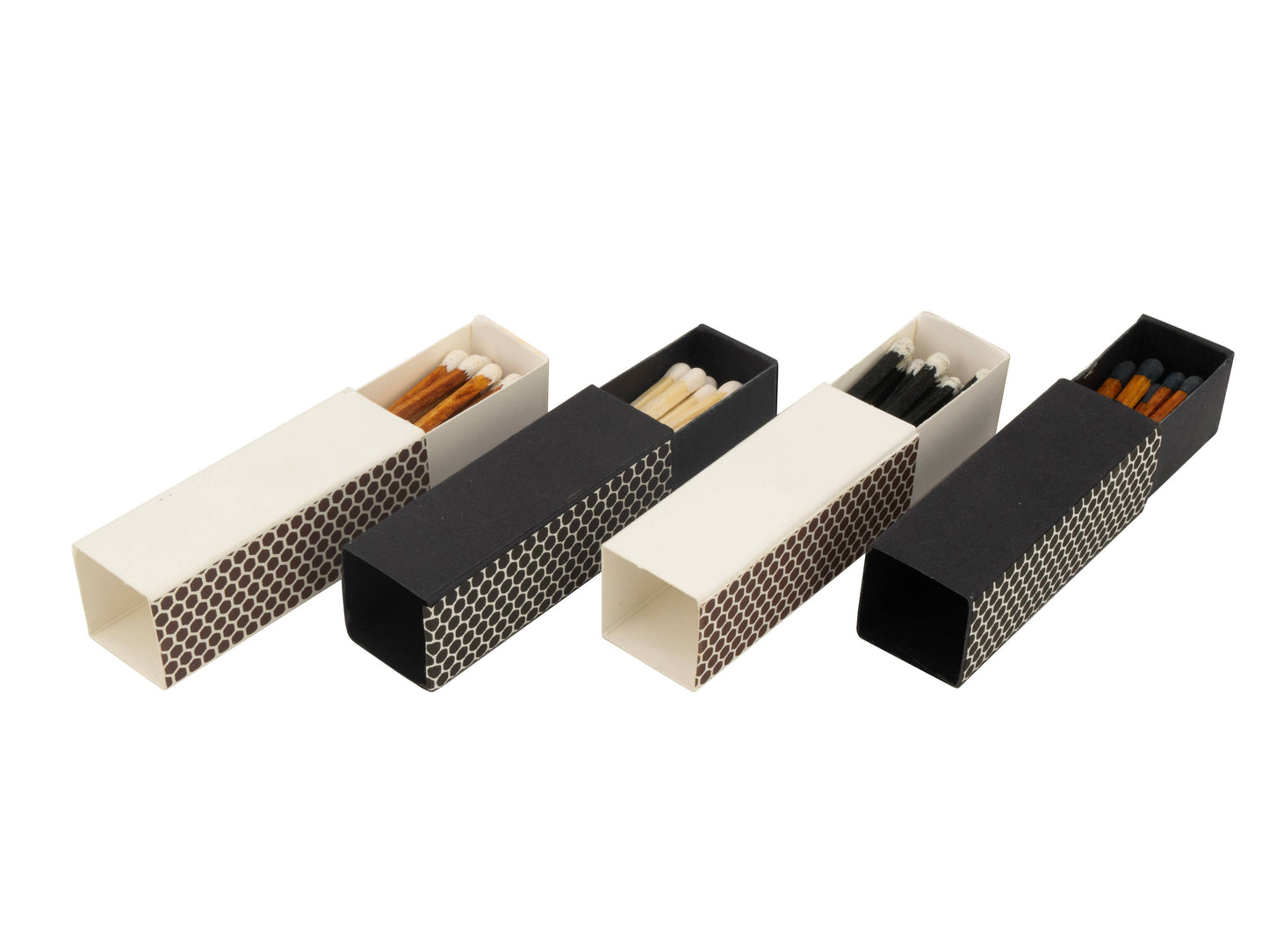 2" Inch Matchboxes - Matchsticks - Matches - Colorful: Mixed Colors / Black Matchbox