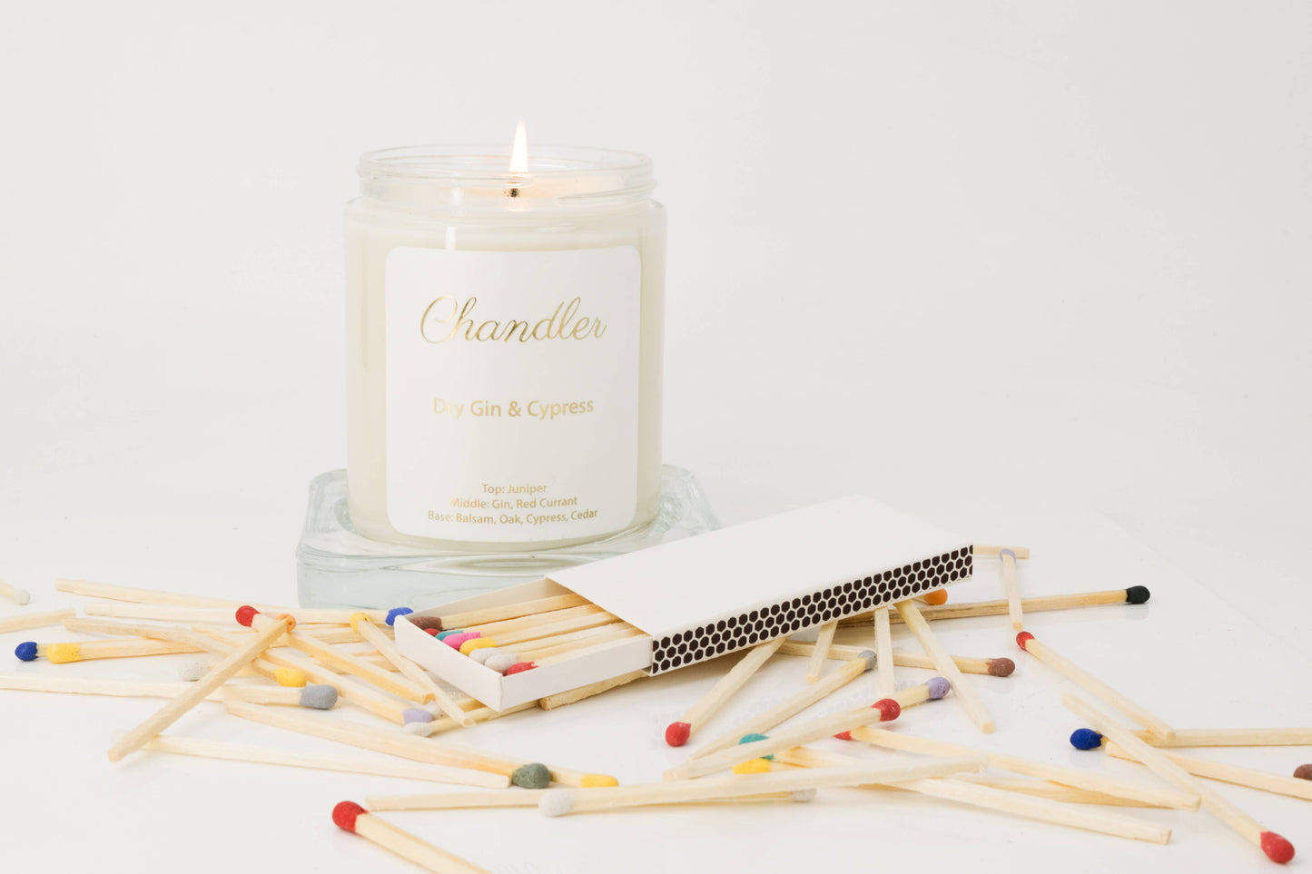 3" Inch Matchboxes - Matchsticks - Matches - Colorful: Charcoal / White Matchbox
