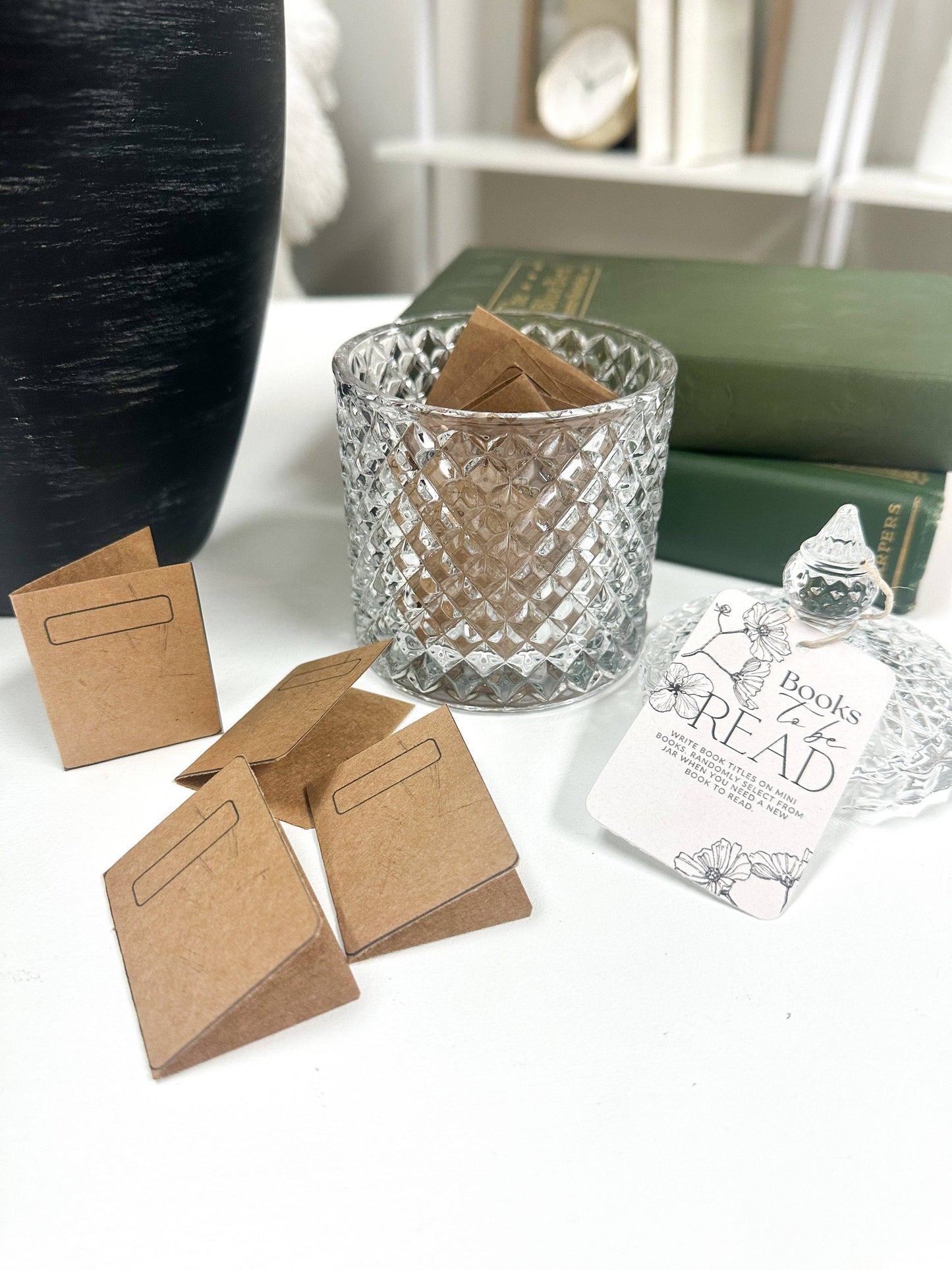 A House of Books - Books To Be Read Jar, Book Related Gift