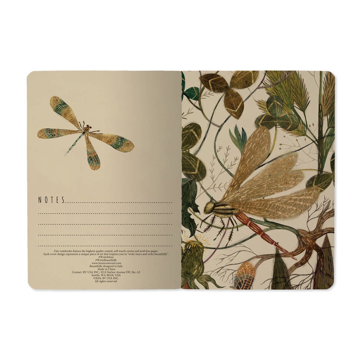 BV by Bruno Visconti - Small Notebook  Summer Greens