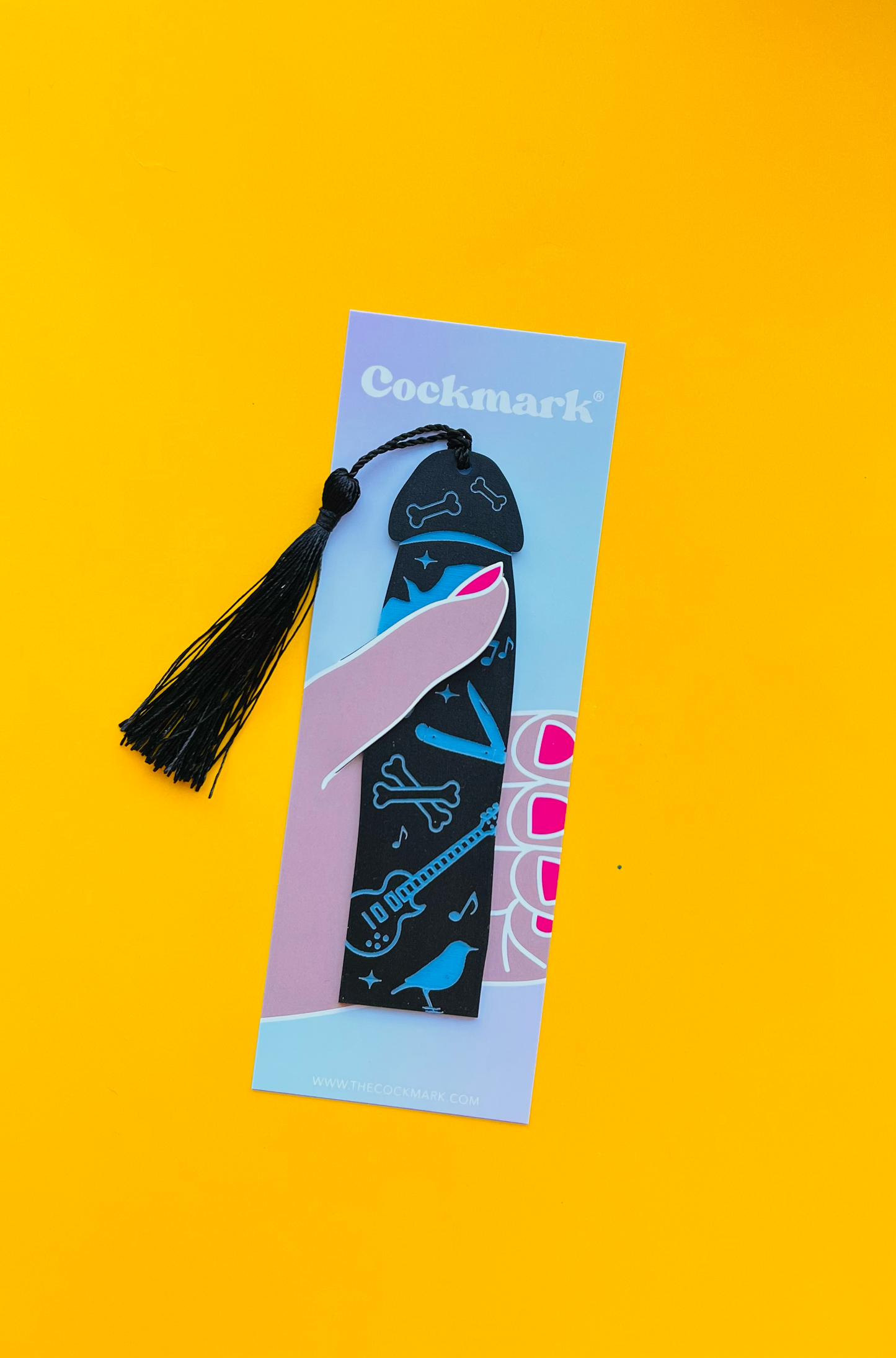 Blackbird Cockmark Bookmark: Orange