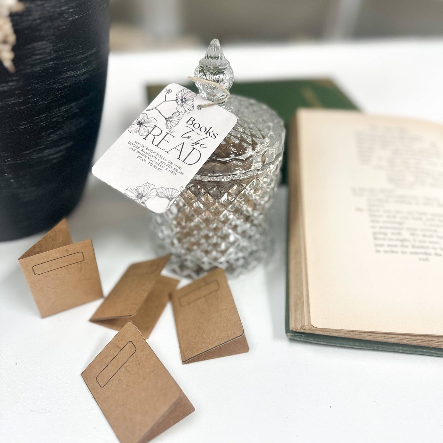 A House of Books - Books To Be Read Jar, Book Related Gift